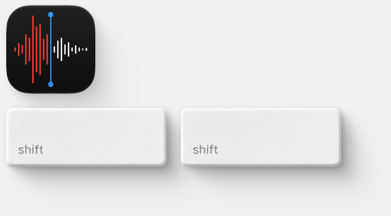 Left and right Shift keys used to open Remind This.